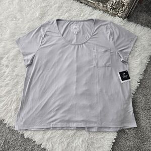 Echo Sleepwear Soft Short Sleeve Pocket T-Shirt Pajama Top. Size 2X. New.